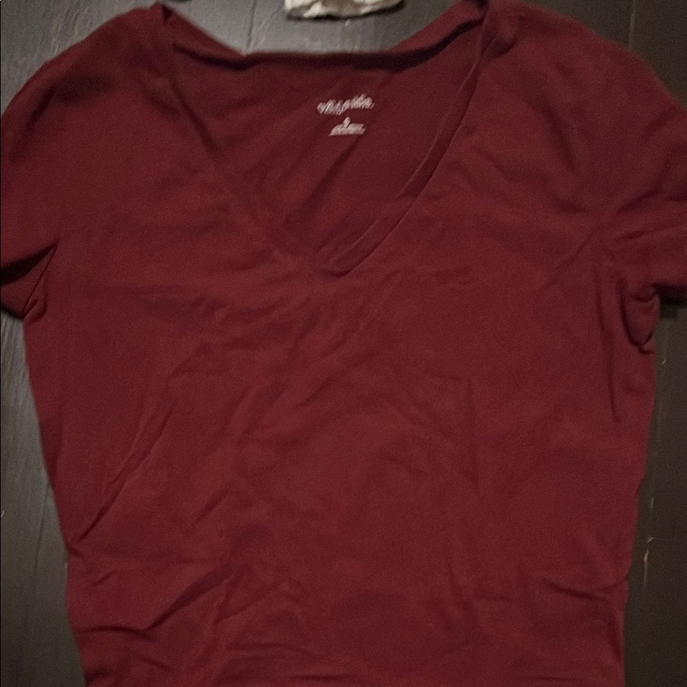 Red V-Neck T-Shirt